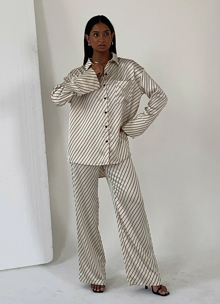 4th & Reckless 4th & Reckless - Norma Shirt - Diagonal Stripe - Image 2