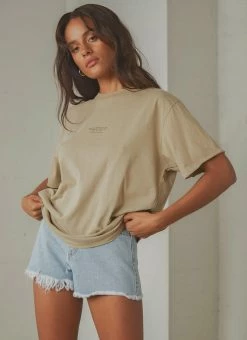 Thrills - Established Merch Fit Tee - Vintage Khaki