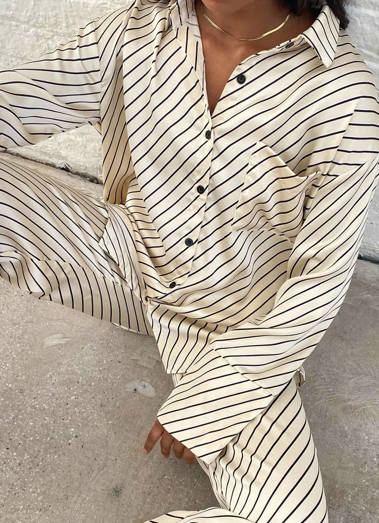 4th & Reckless 4th & Reckless - Norma Shirt - Diagonal Stripe