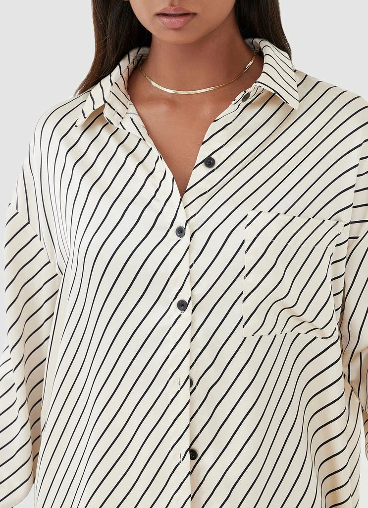 4th & Reckless 4th & Reckless - Norma Shirt - Diagonal Stripe - Image 6