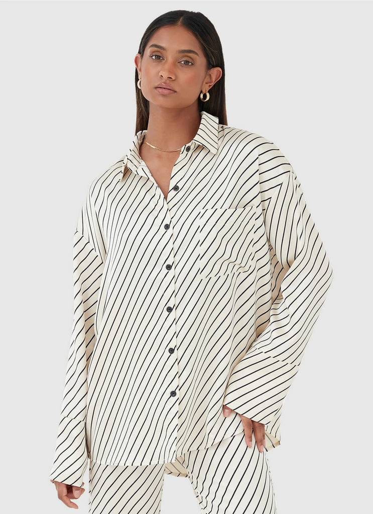 4th & Reckless 4th & Reckless - Norma Shirt - Diagonal Stripe - Image 3