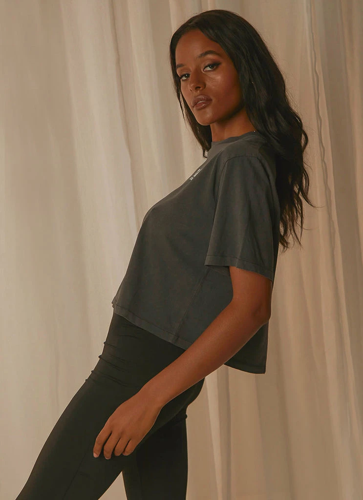 Thrills - Wellness Crop Merch Tee - Merch Black - Image 4