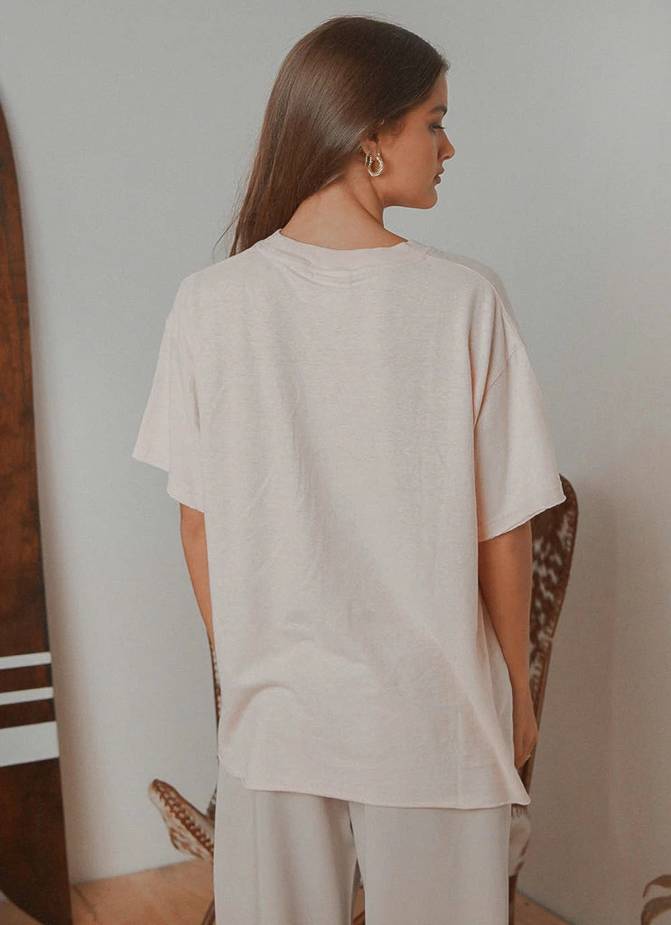Afends - Slay Hemp Oversized Tee - Ash Pink - Image 5