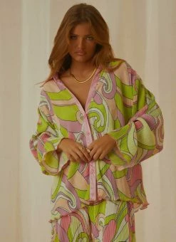 Peppermayo Exclusive - Change Of Pace Shirt - Retro Swirl