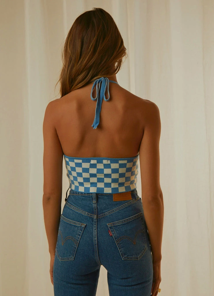 Peppermayo - New Mindset Knit Crop - Blue - Image 5