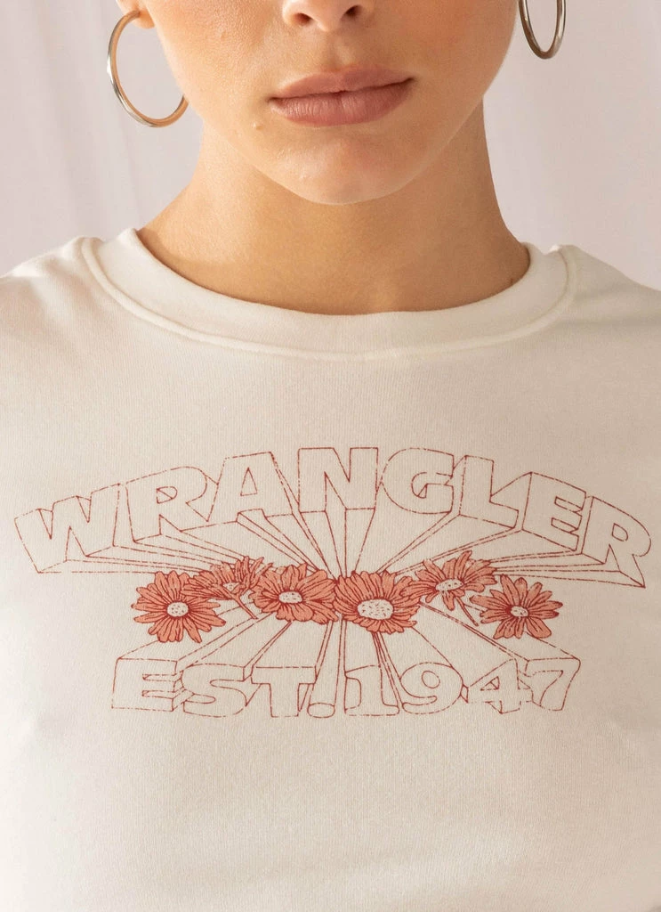 Wrangler - The Dazed Rib Tee - Vintage White - Image 6