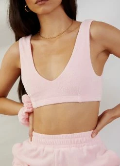 Peppermayo Exclusive - Cote Dazur Terry Crop - Pink