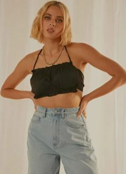 4th & Reckless 4th & Reckless - Faye Top - Black Satin