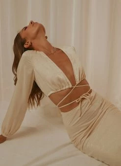 Peppermayo Exclusive - Soleil Tie Top - Ivory