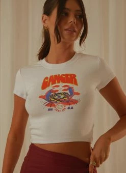 Wrangler - Cancer Baby Tee - White