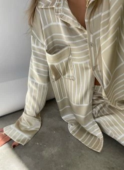 4th & Reckless 4th & Reckless - Norma Shirt - Beige Print