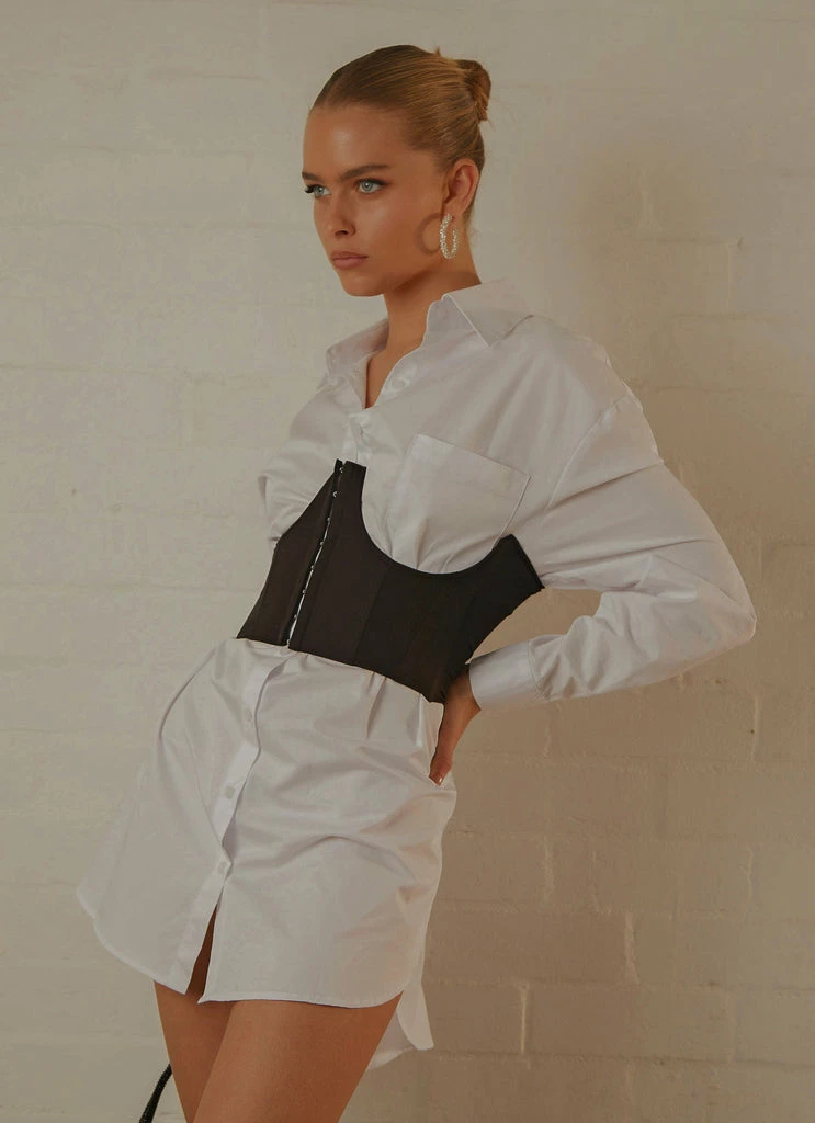 Peppermayo Exclusive - Summer Fade Underbust Corset - Black - Image 4