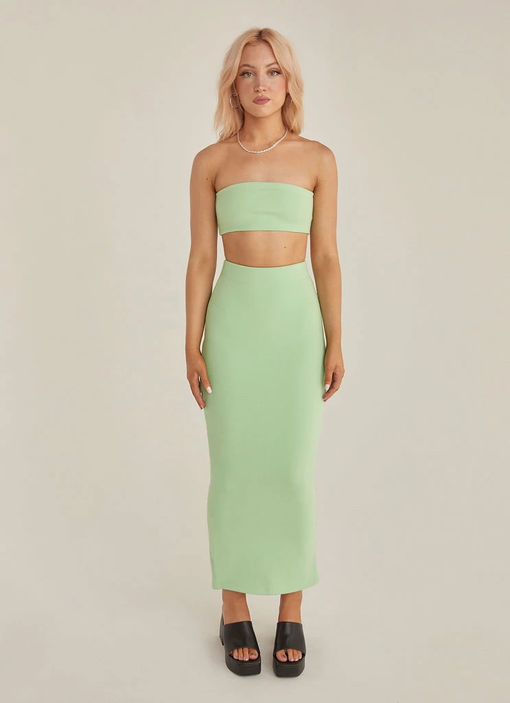 Riley Hubatka X Peppermayo - Sun Seeker Crop Top - Sage - Image 5