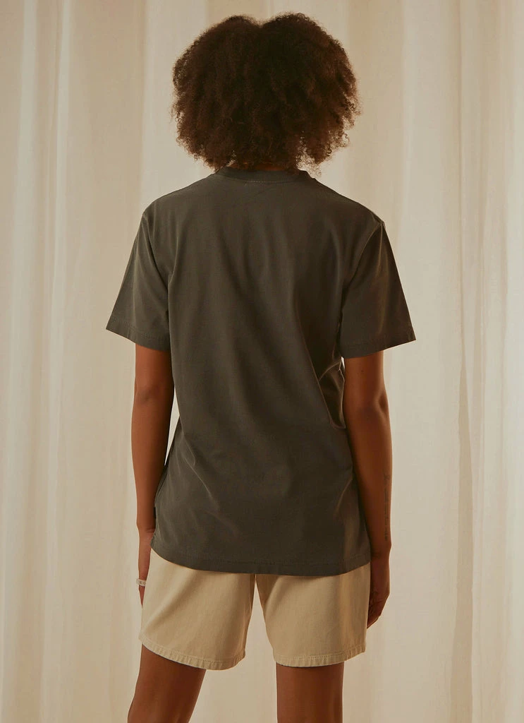 Afends - Society Unisex Retro Fit Tee - Stone Black - Image 5