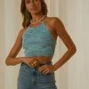 Peppermayo - Girls Night Halter Top - Blue