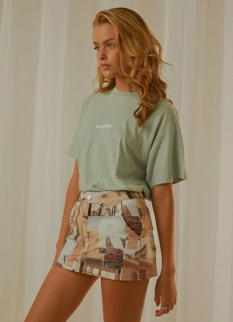 Afends - Grow Some Hemp Oversized Tee - Smoke Green - Image 4