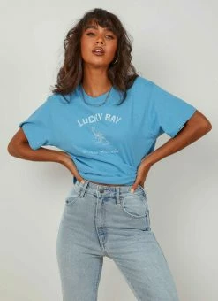 Rolla's Rolla's - Lucky Bay Tomboy Tee - Blue