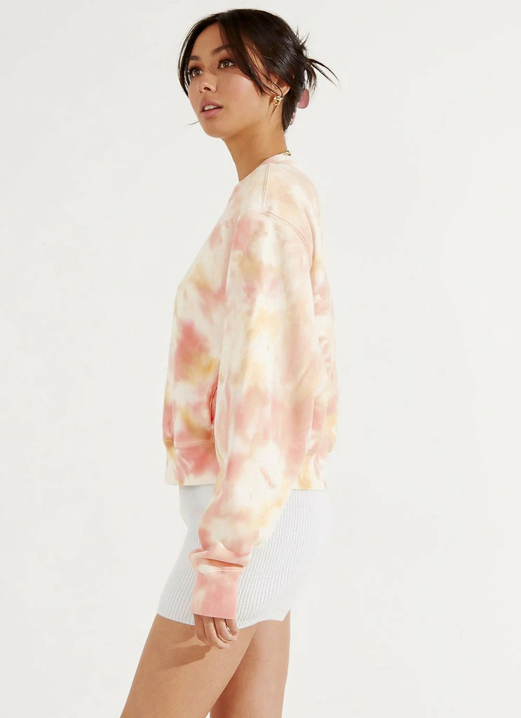 Champion - Reverse Weave Cloud Dye Crew - Pink Tie Dye - Image 4