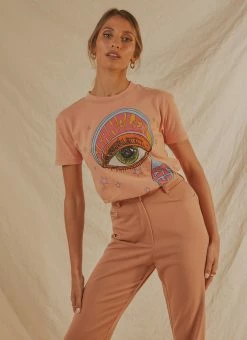 Wrangler - Rainbow Eye Tee - Harvest Peach