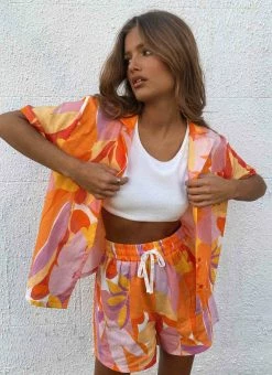 Peppermayo Exclusive - Meet Me In Malibu Linen Shirt - Paloma