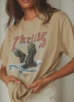 Thrills - Storm The Castle Merch Fit Tee - Vintage Khaki