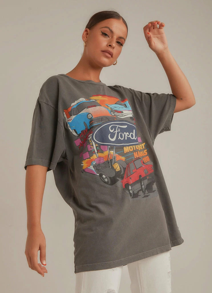 Rolla's Rolla's - Ford Nationals 99 Tee - Washed Black - Image 2