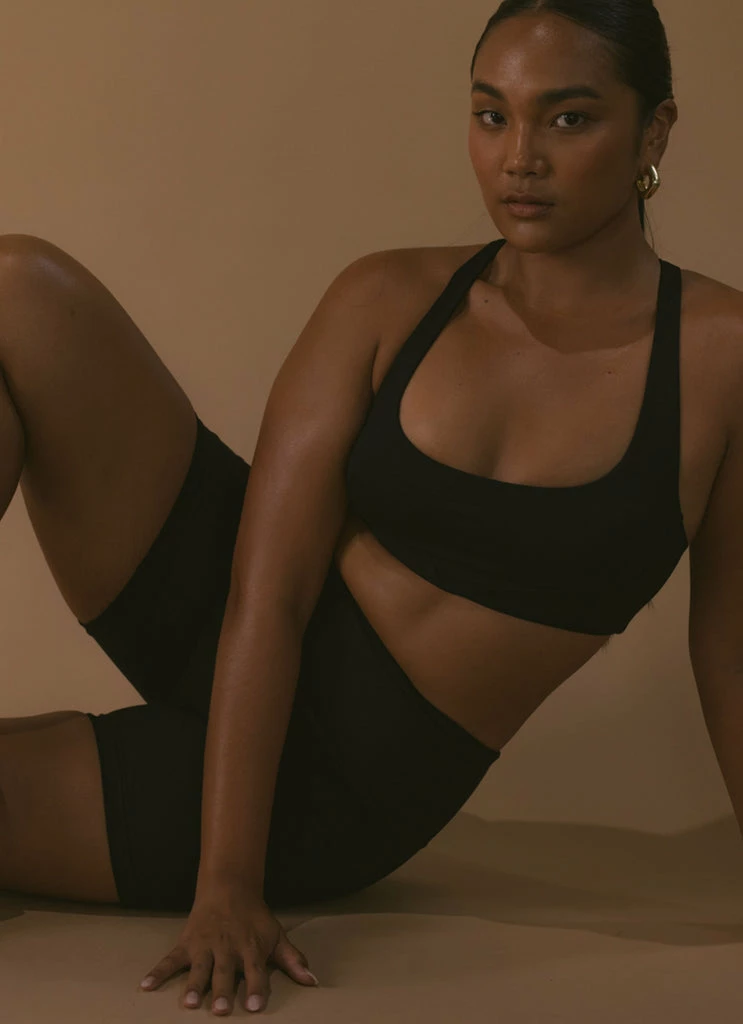 LaHana Swim - Mila Crop - Black