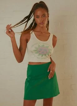 Wrangler - By The Sun Tank - Ecru