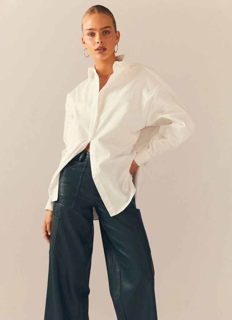 Peppermayo Exclusive - Glacier Oversized Shirt - White