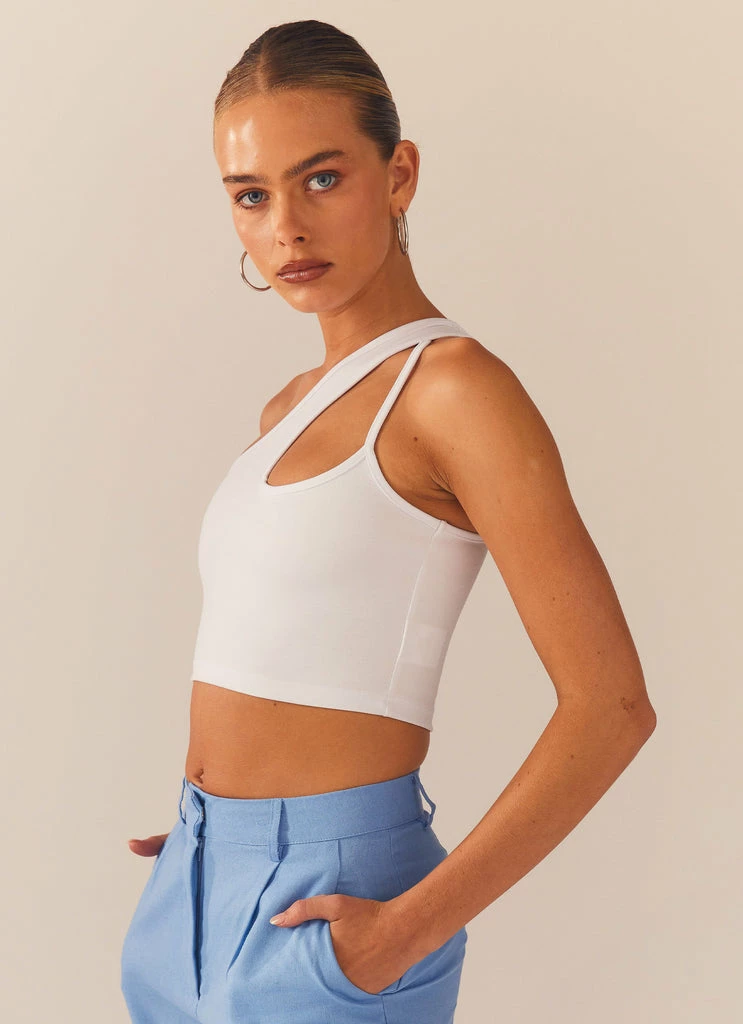 Peppermayo Exclusive - Cedar Crop Top - White - Image 5