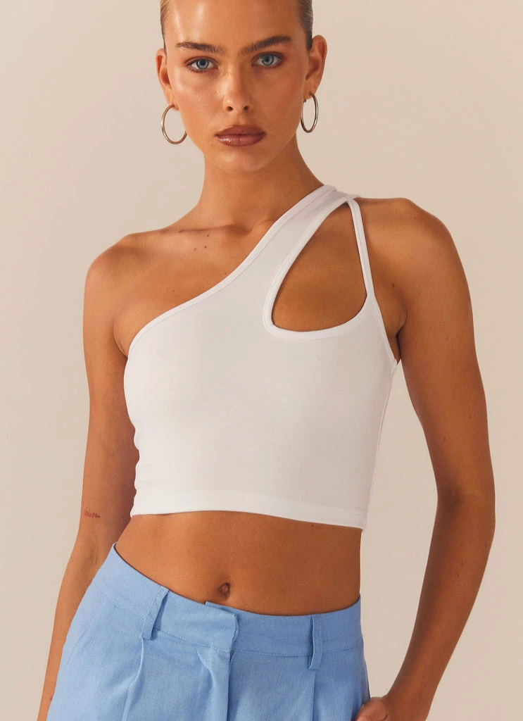 Peppermayo Exclusive - Cedar Crop Top - White