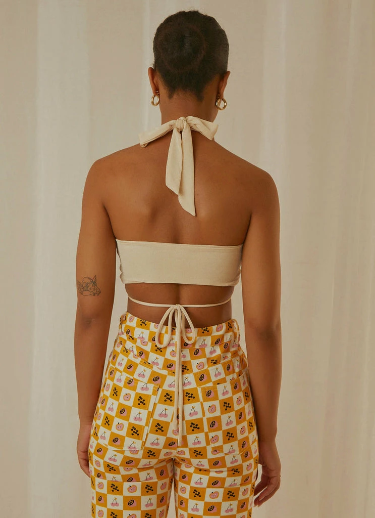 Peppermayo Exclusive - Harlow Crop Top - Ivory - Image 5