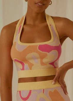 Peppermayo Exclusive - New Dreams Knit Halter - Psychedelic