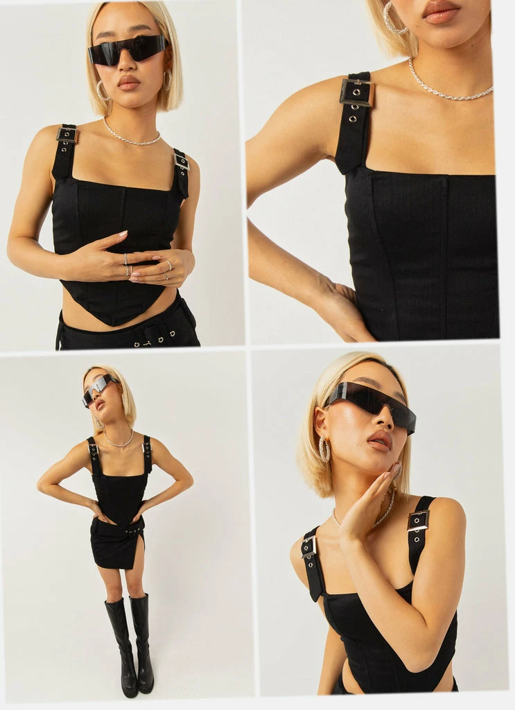 Peppermayo Exclusive - Surrender Bustier - Black
