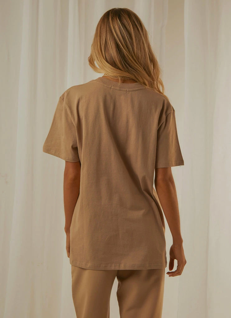 Nude Lucy - Nude Classics Slogan BF Tee - Mocha - Image 6