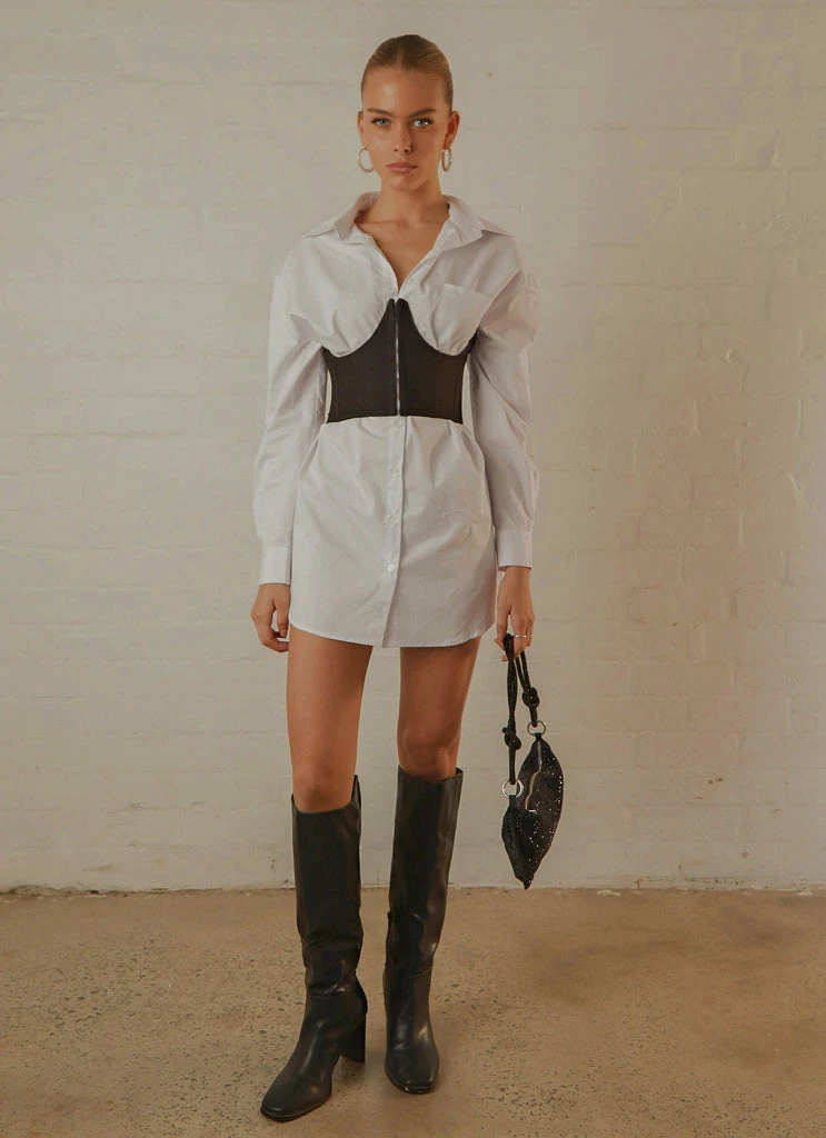 Peppermayo Exclusive - Summer Fade Underbust Corset - Black - Image 2