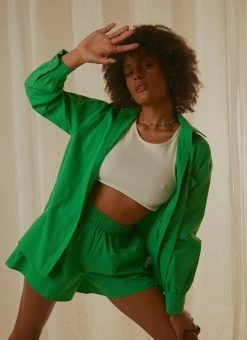 Peppermayo Exclusive - Daydreams Shirt - Jade Green