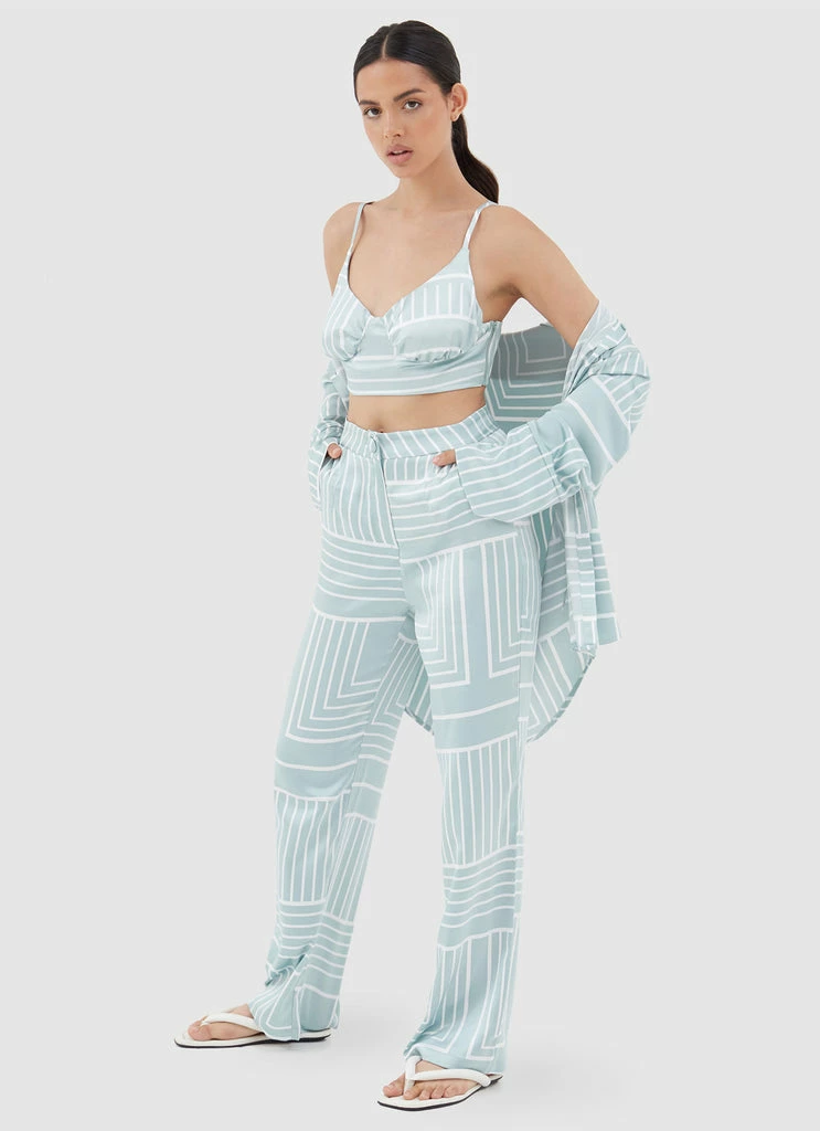 4th & Reckless 4th & Reckless - Francesca Top - Sage Print - Image 2