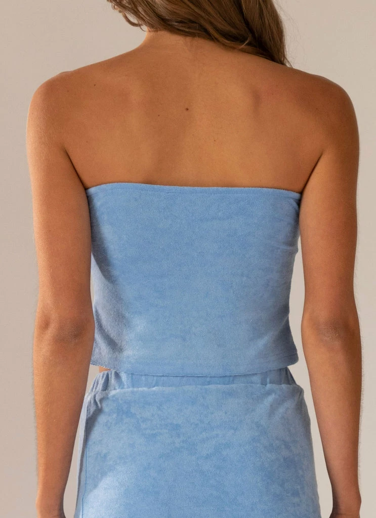 Peppermayo Exclusive - Salty Seas Terry Top - Ocean Blue - Image 5