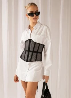 Peppermayo Exclusive - Higher Love Bustier - Black