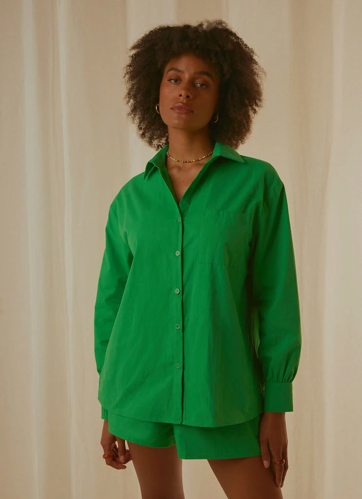 Peppermayo Exclusive - Daydreams Shirt - Jade Green - Image 4