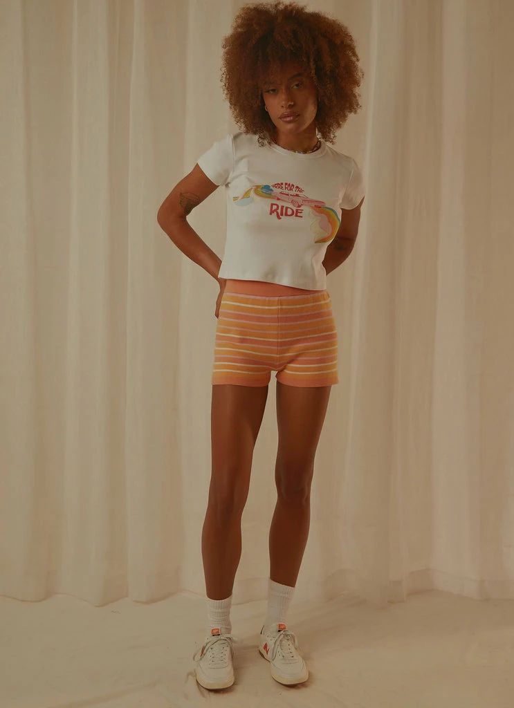 Charlie Holiday - Here For The Ride Slim Tee - White - Image 5