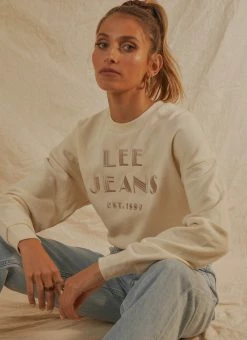 Lee - Power Crew Sweat - Ecru
