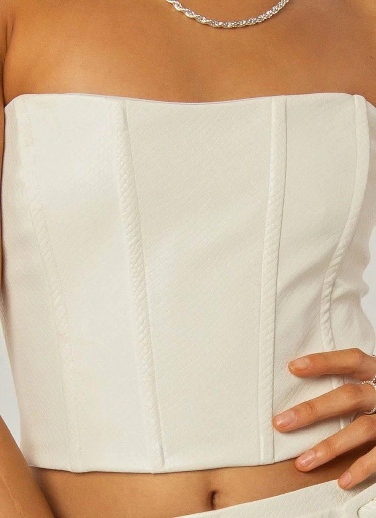 Peppermayo Exclusive - Divine Energy Bustier - Ivory Snakeskin - Image 6