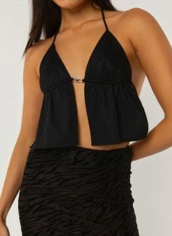 Peppermayo Exclusive - Mystic Halter Top - Black