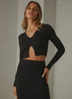 Peppermayo - Deja Vu Knit Top - Black