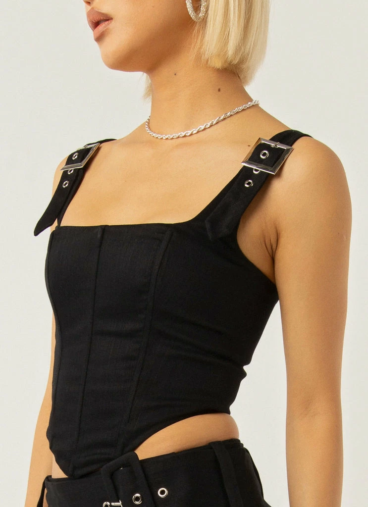 Peppermayo Exclusive - Surrender Bustier - Black - Image 4