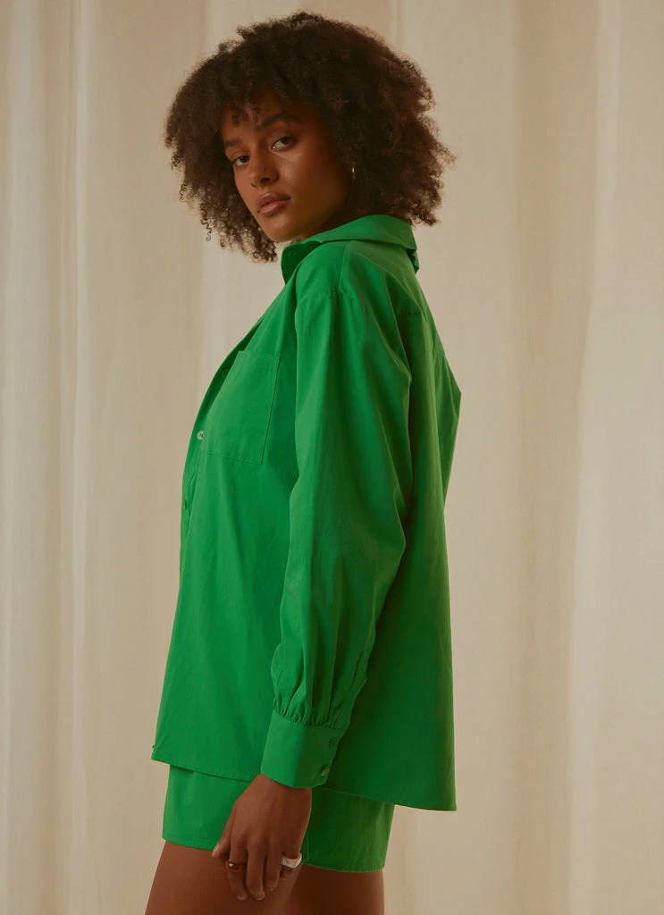Peppermayo Exclusive - Daydreams Shirt - Jade Green - Image 5
