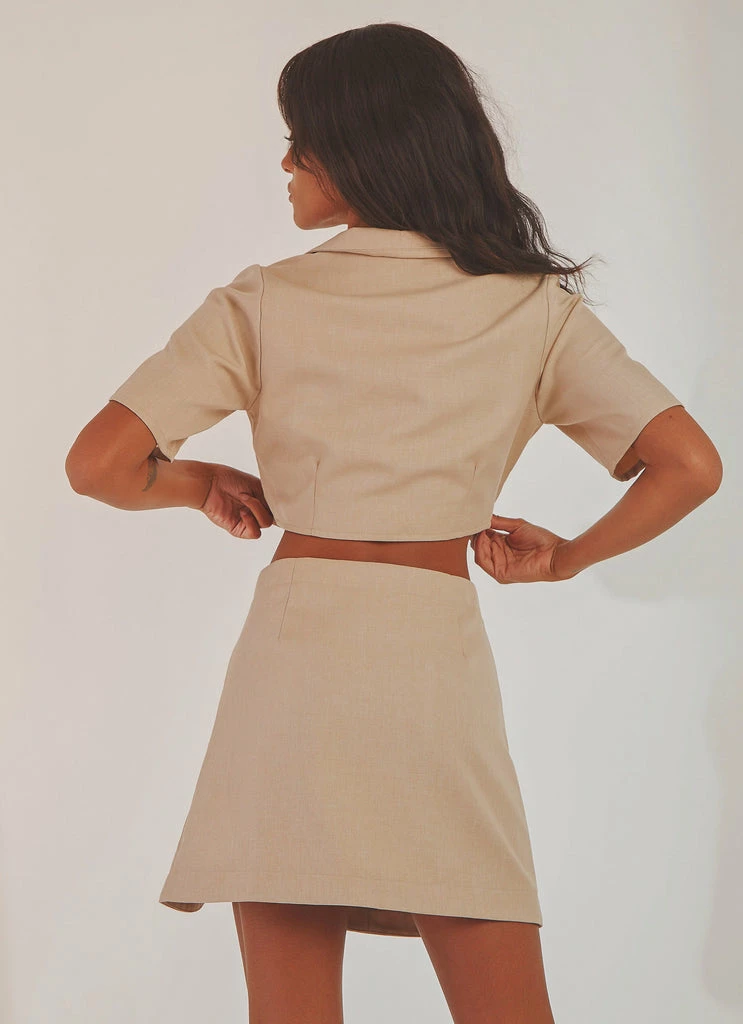 Peppermayo Exclusive - New York City Skirt - Taupe - Image 5