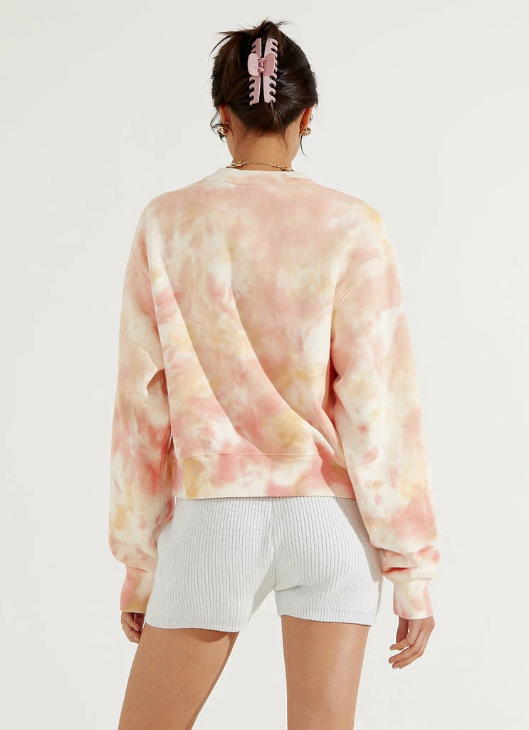 Champion - Reverse Weave Cloud Dye Crew - Pink Tie Dye - Image 5